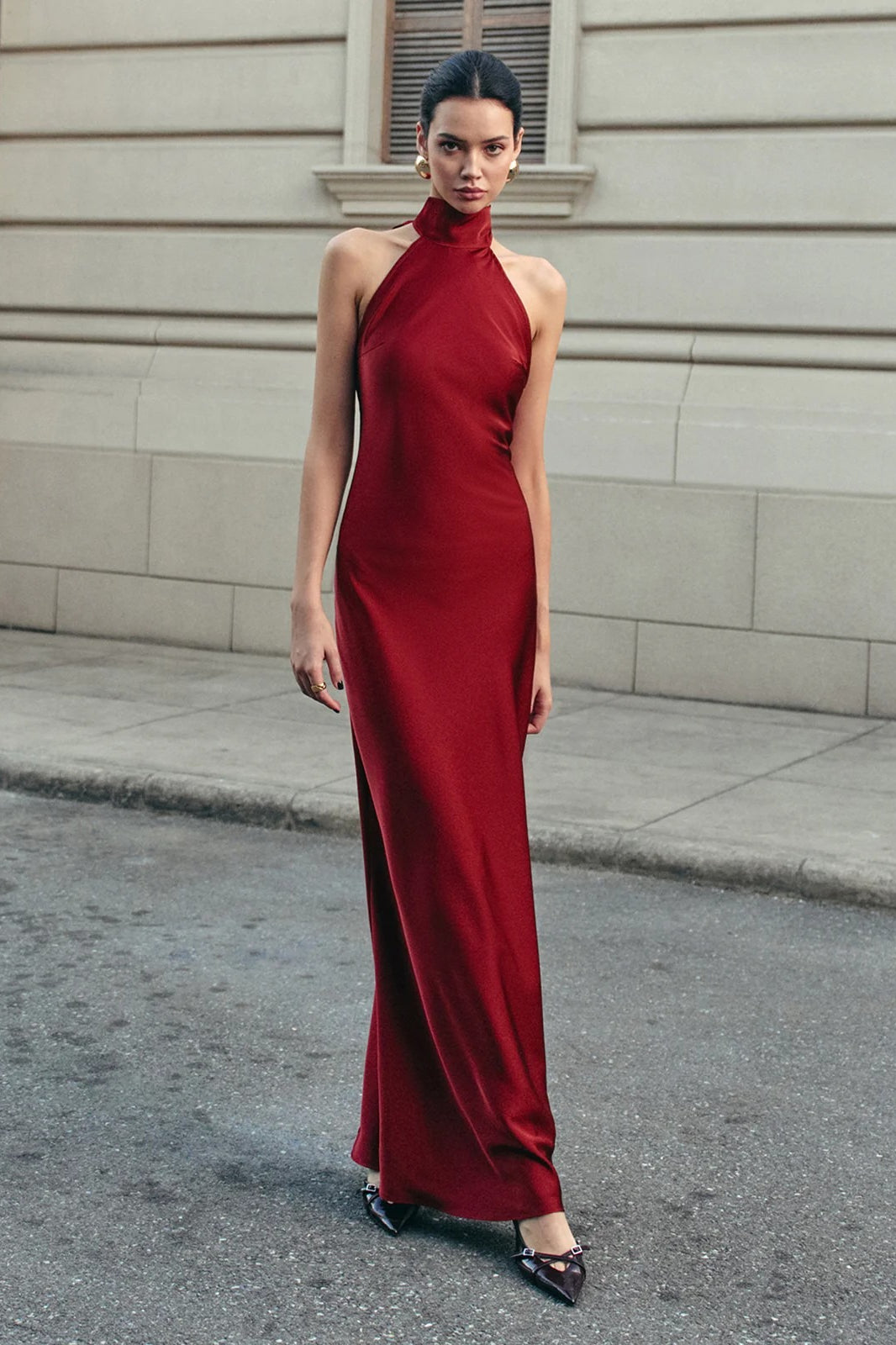 Backless Halter-Neck Dress
