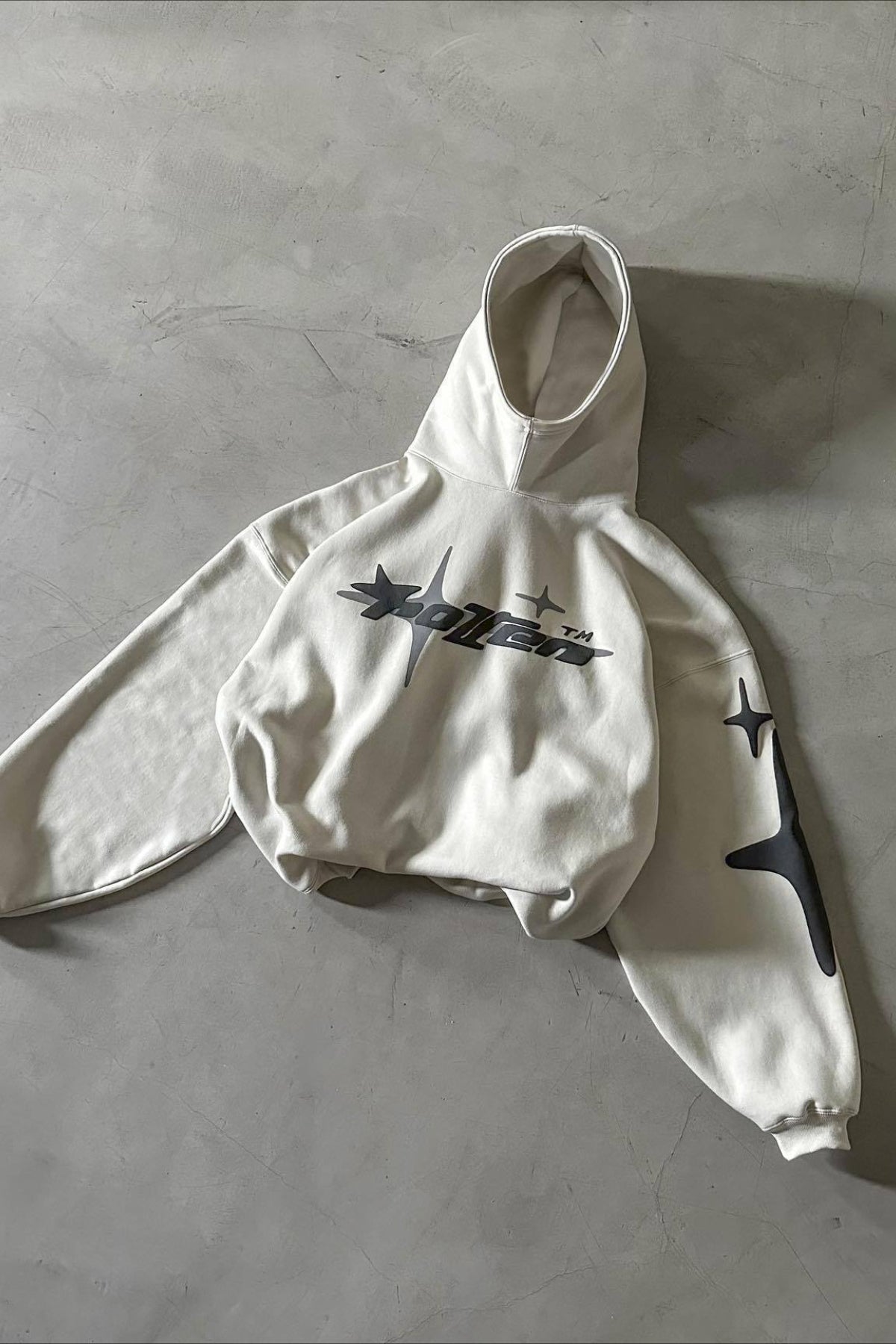 Star Letter Graphic Print Hoodie