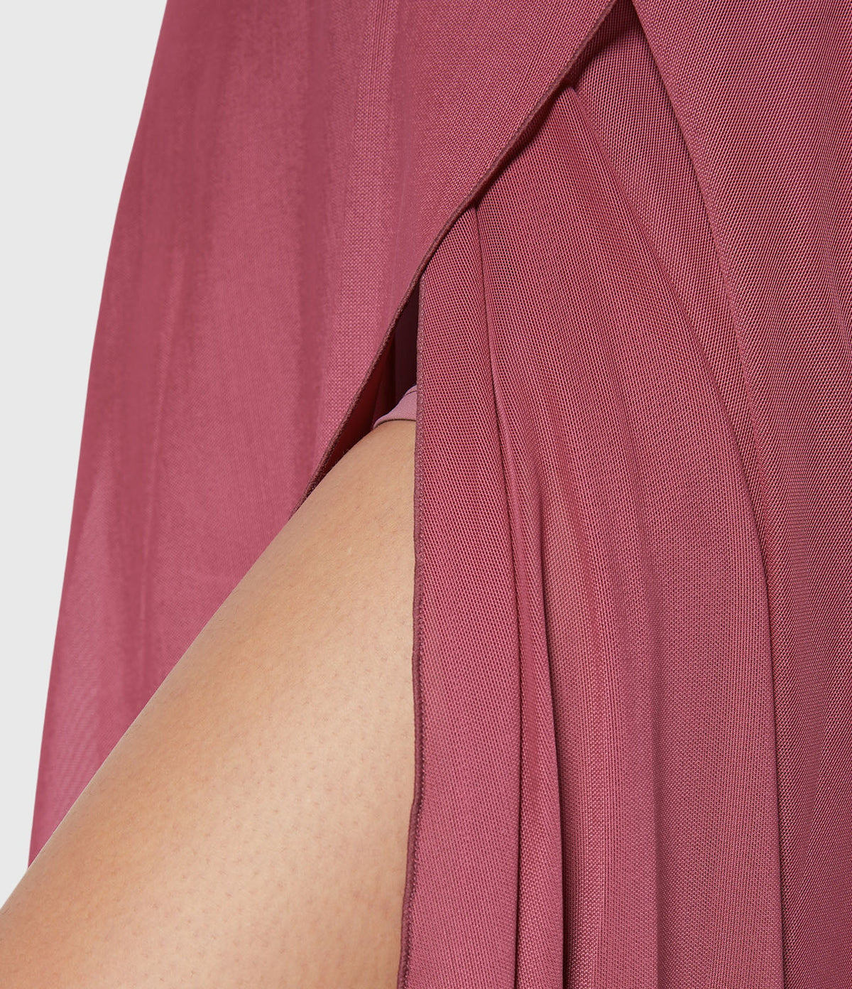 High Waist Drawstring Front Slit A-Line Midi Skirt