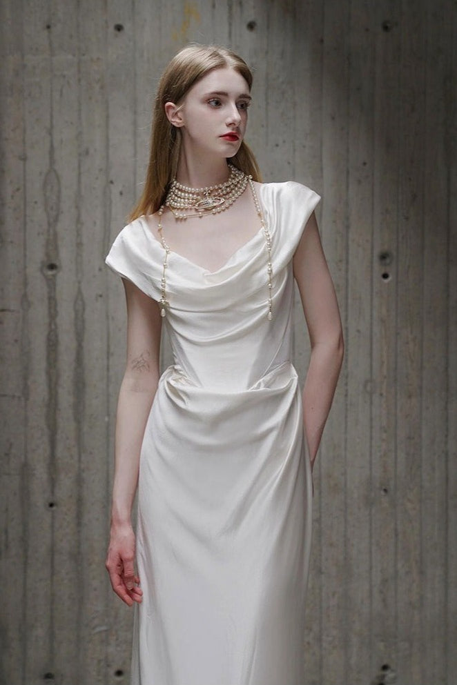 Off Shoulder Strap Bridal Formal Dress - View 4