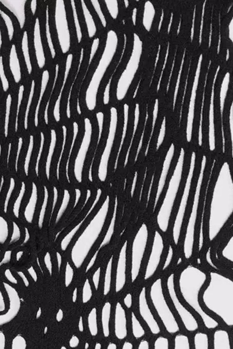 Halloween Skull Spider Fishnet Socks