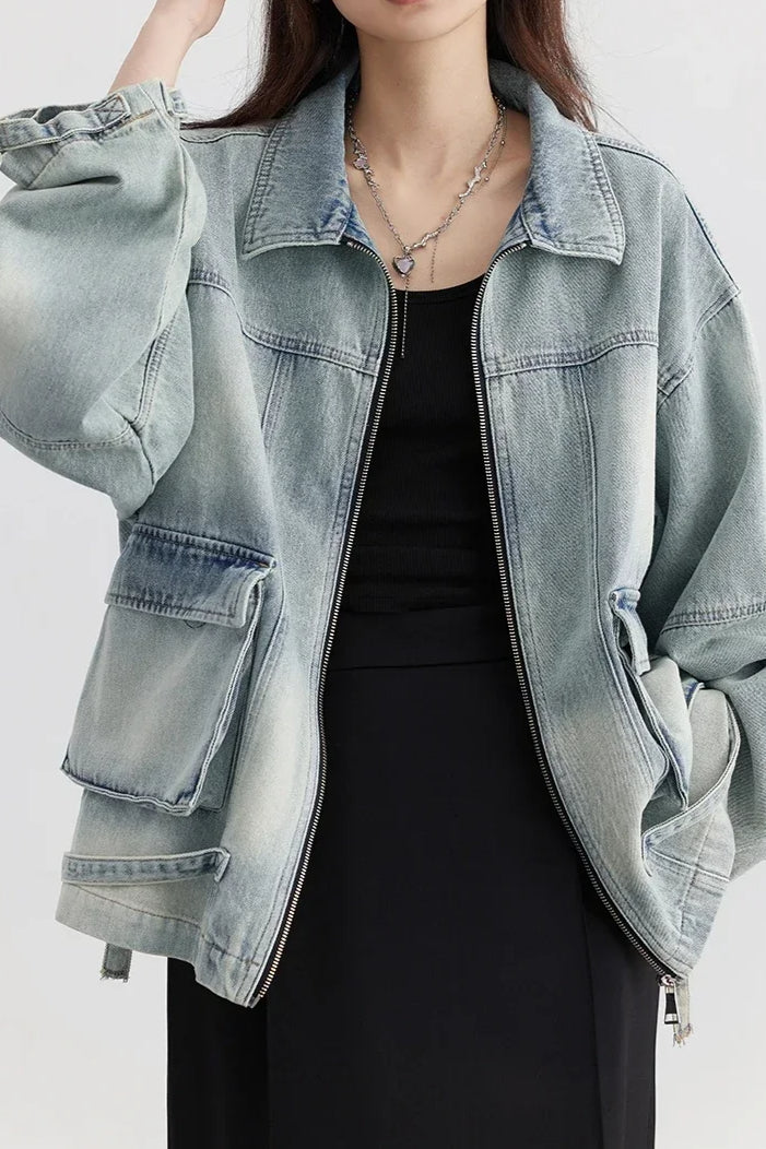 Casual Blue Denim Jacket