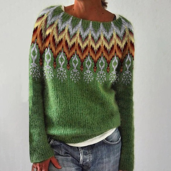Juniper | Retro Scandinavian Knitted Sweater