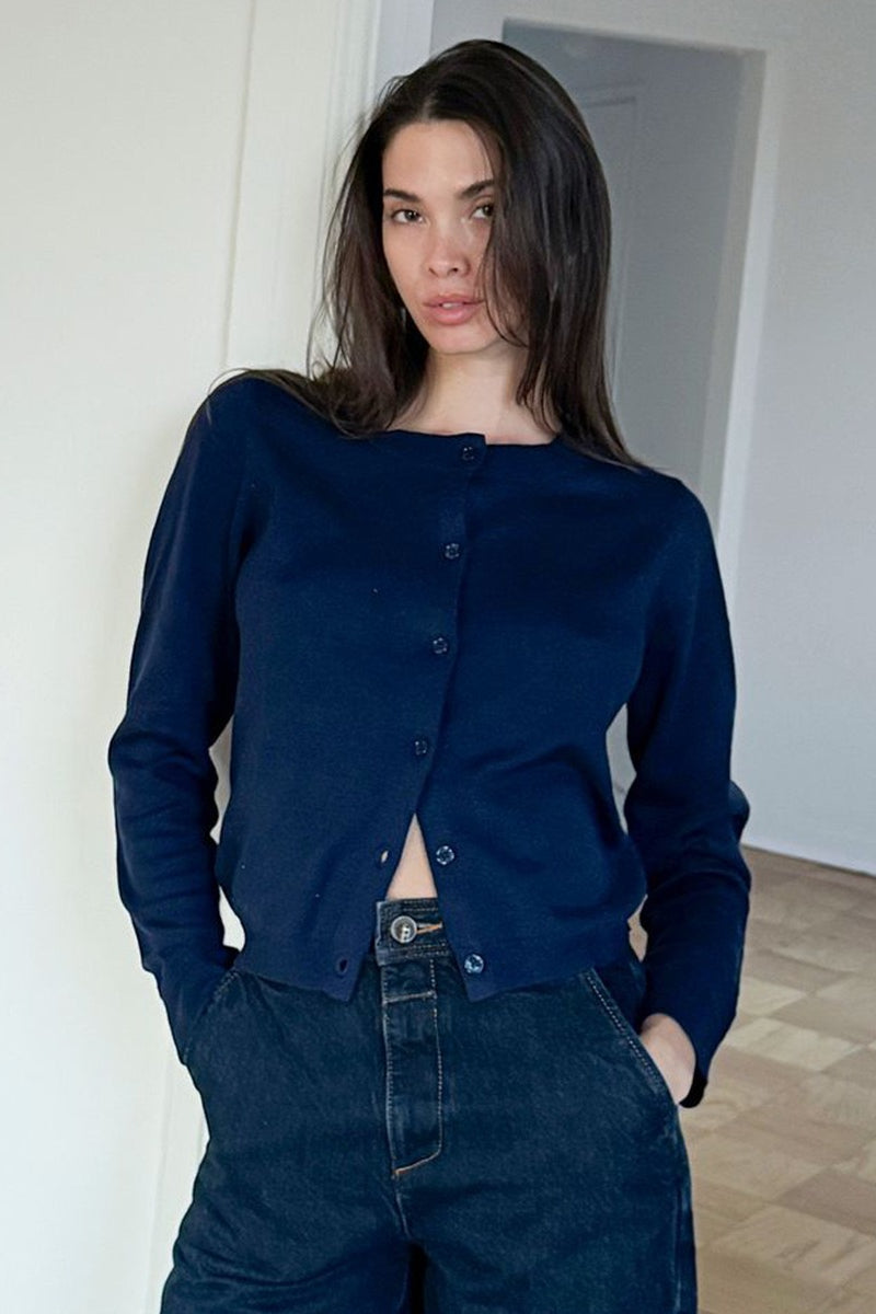 Essential Round Neck Cardigan