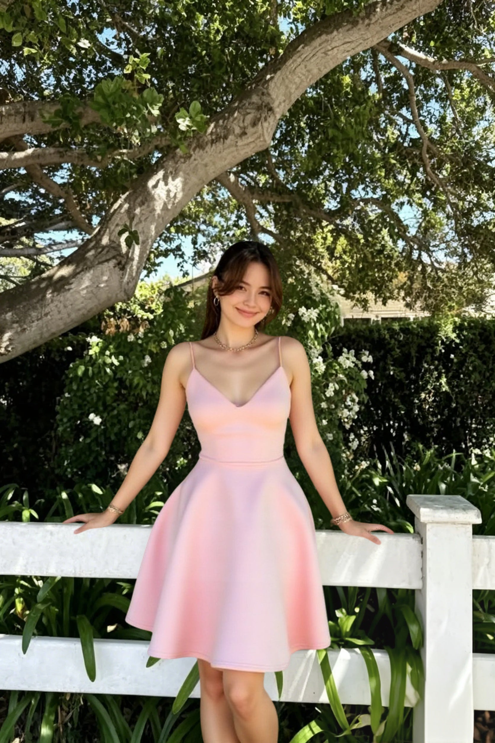 High-Waist Mini Dress