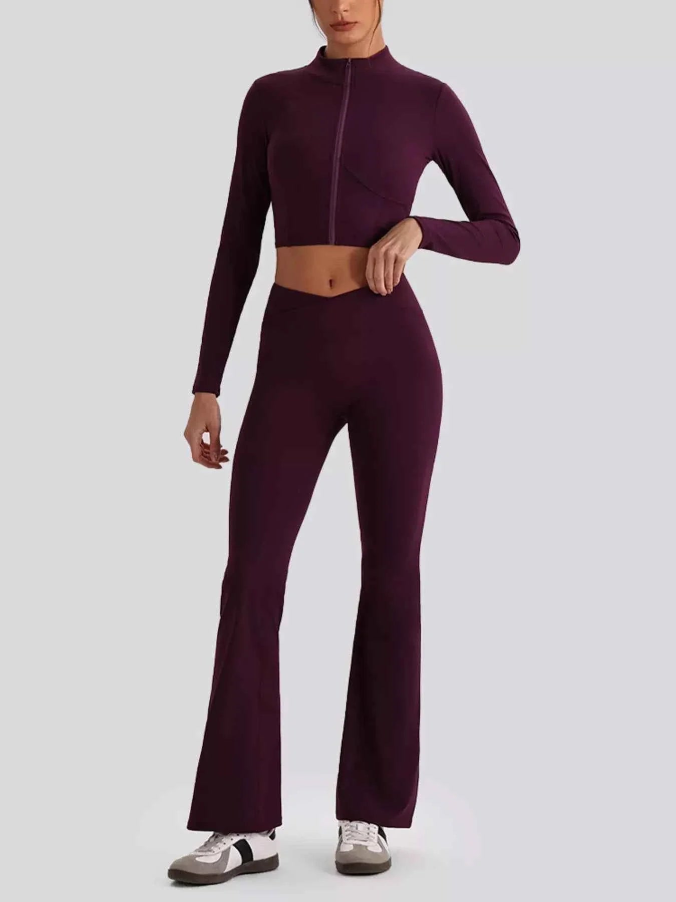 Seamless Criss-Cross V-Neck Tank and Leggings Active Set
