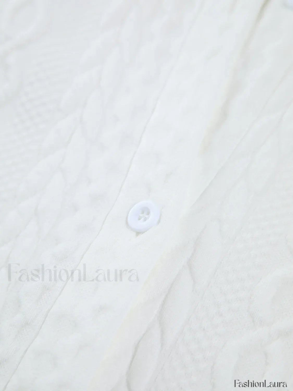 Cable Knit Oversized Shirt