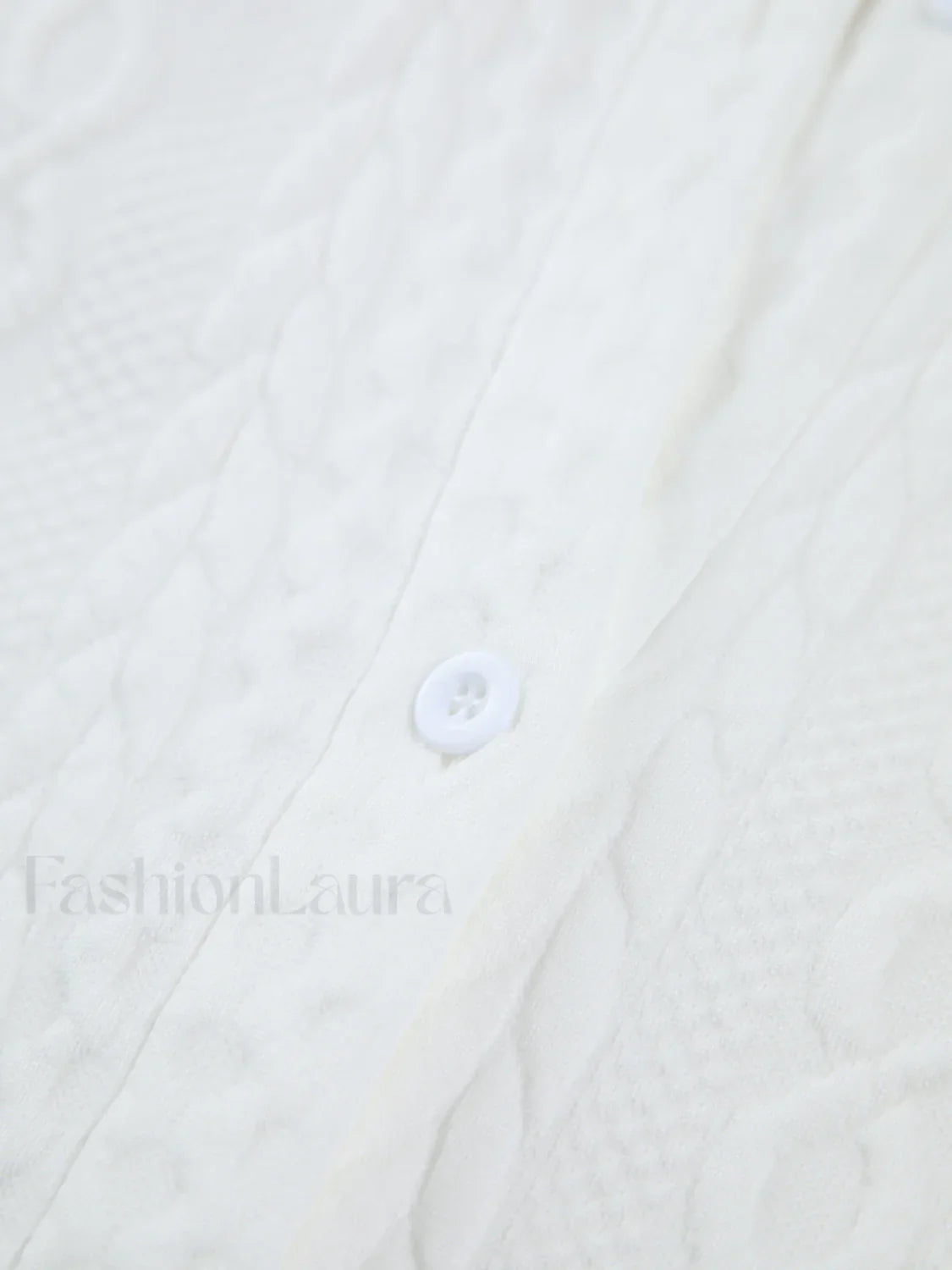 Cable Knit Oversized Shirt