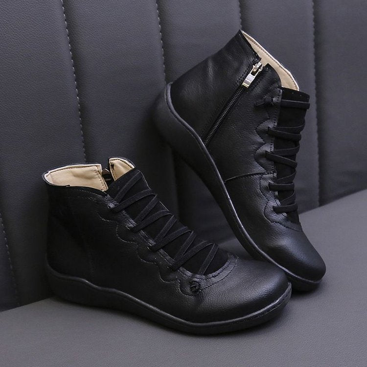 Premium Orthopedic Lace-Up Ankle Boots