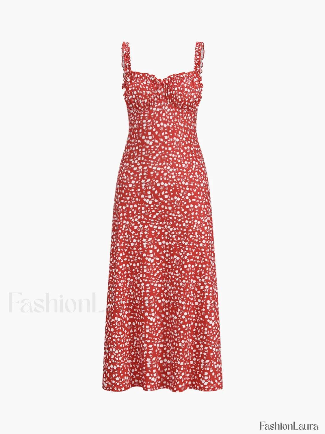 Cami Floral Bohemian Vacation Midi Dress