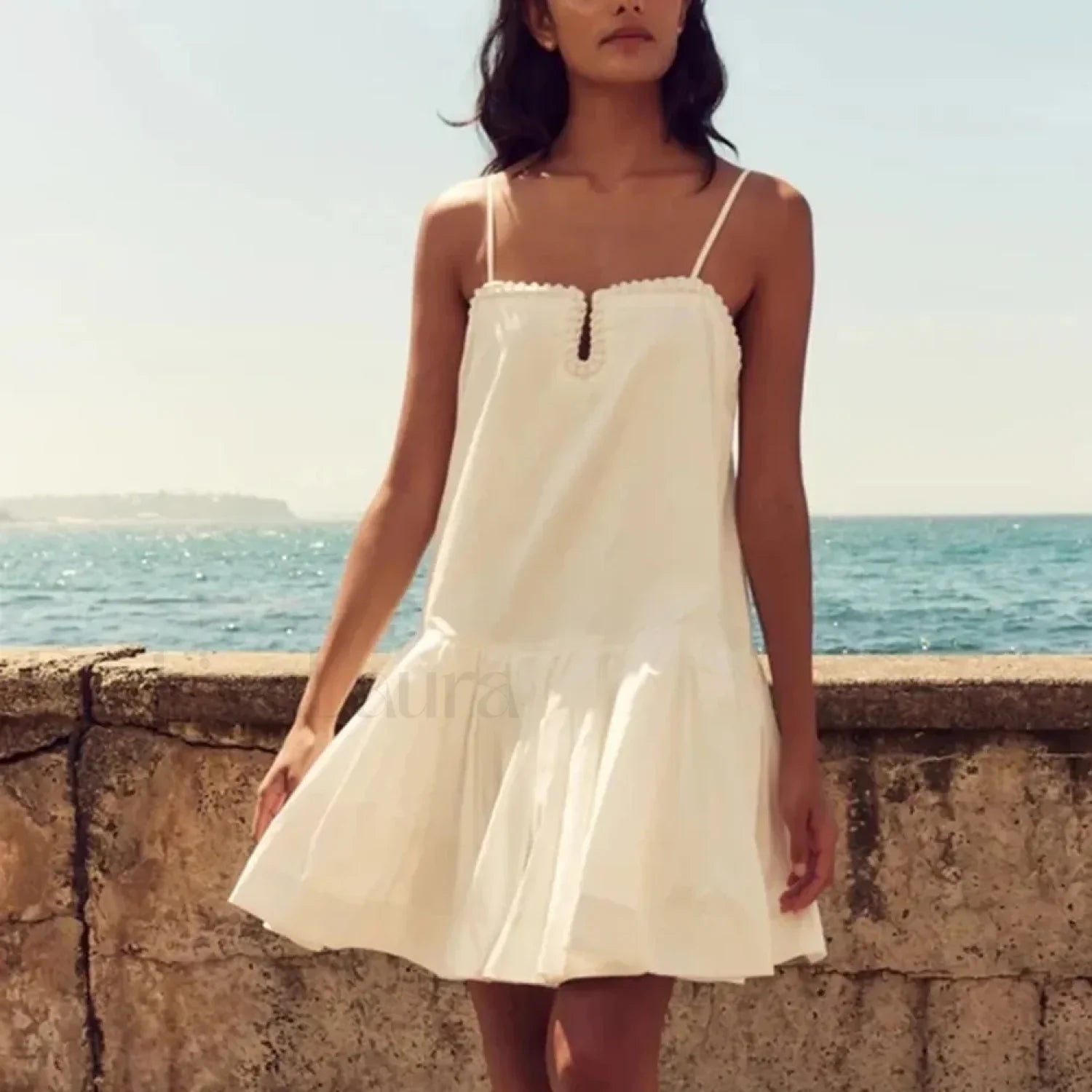 Camisole Patchwork Floral Dress