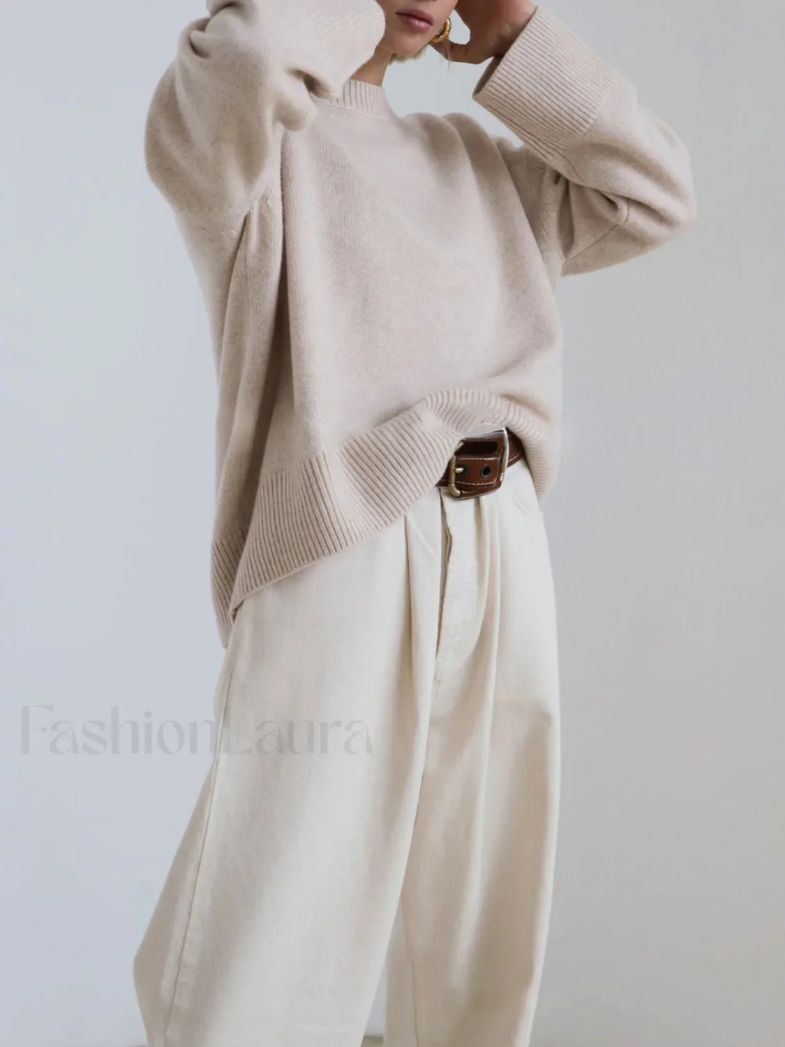 Candyfloss Oversized Graceful Pullover Sweater