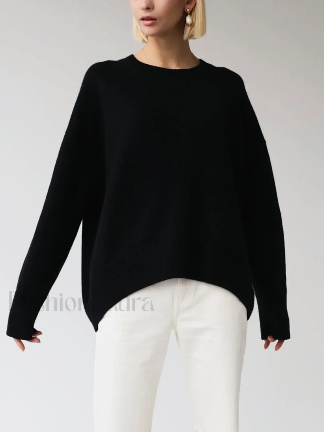 Candyfloss Oversized Pullover Sweater Black / XS Sweaters