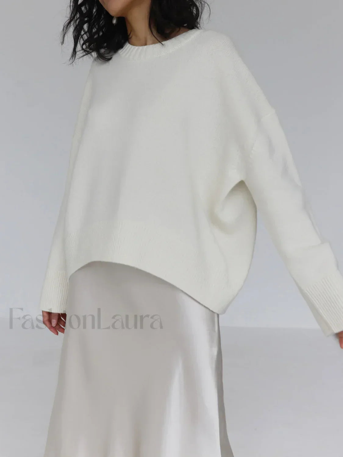 Candyfloss Oversized Pullover Sweater White / XS Sweaters