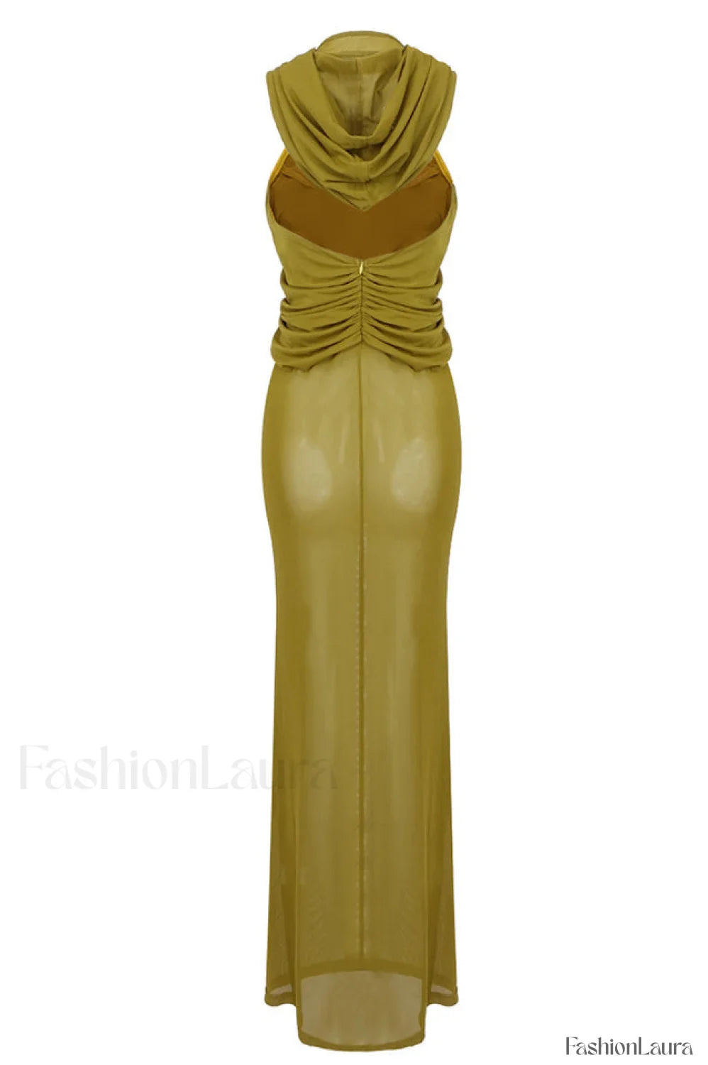 Carleigh Ruche Maxi Charming Dress With Headscarf