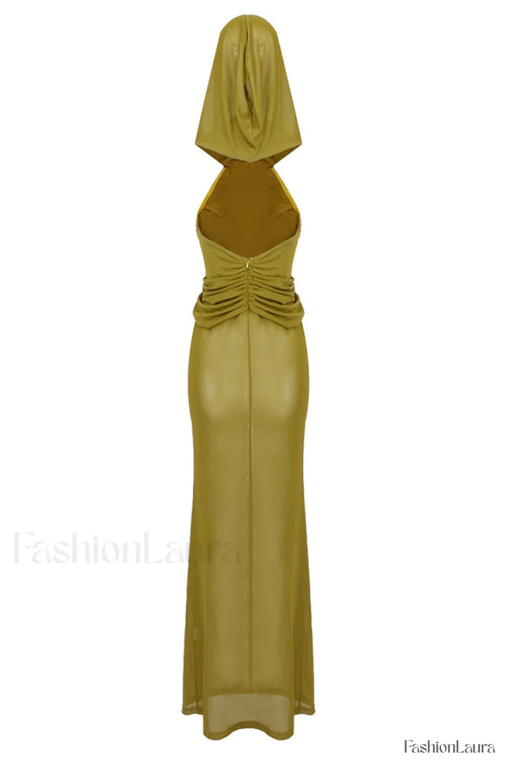 Carleigh Ruche Maxi Charming Dress With Headscarf
