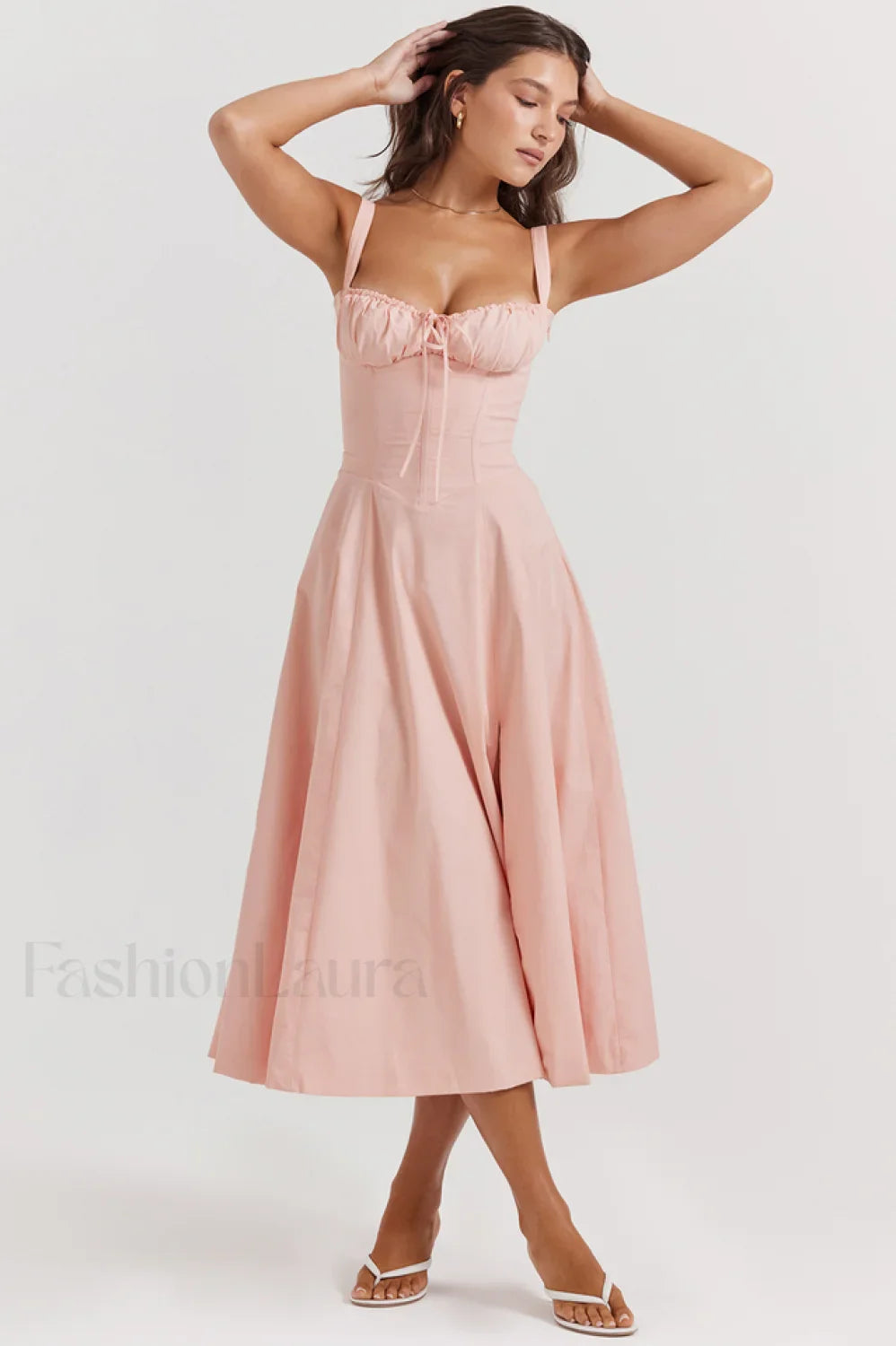 Carmen Pink Stylish Tunic Sundress