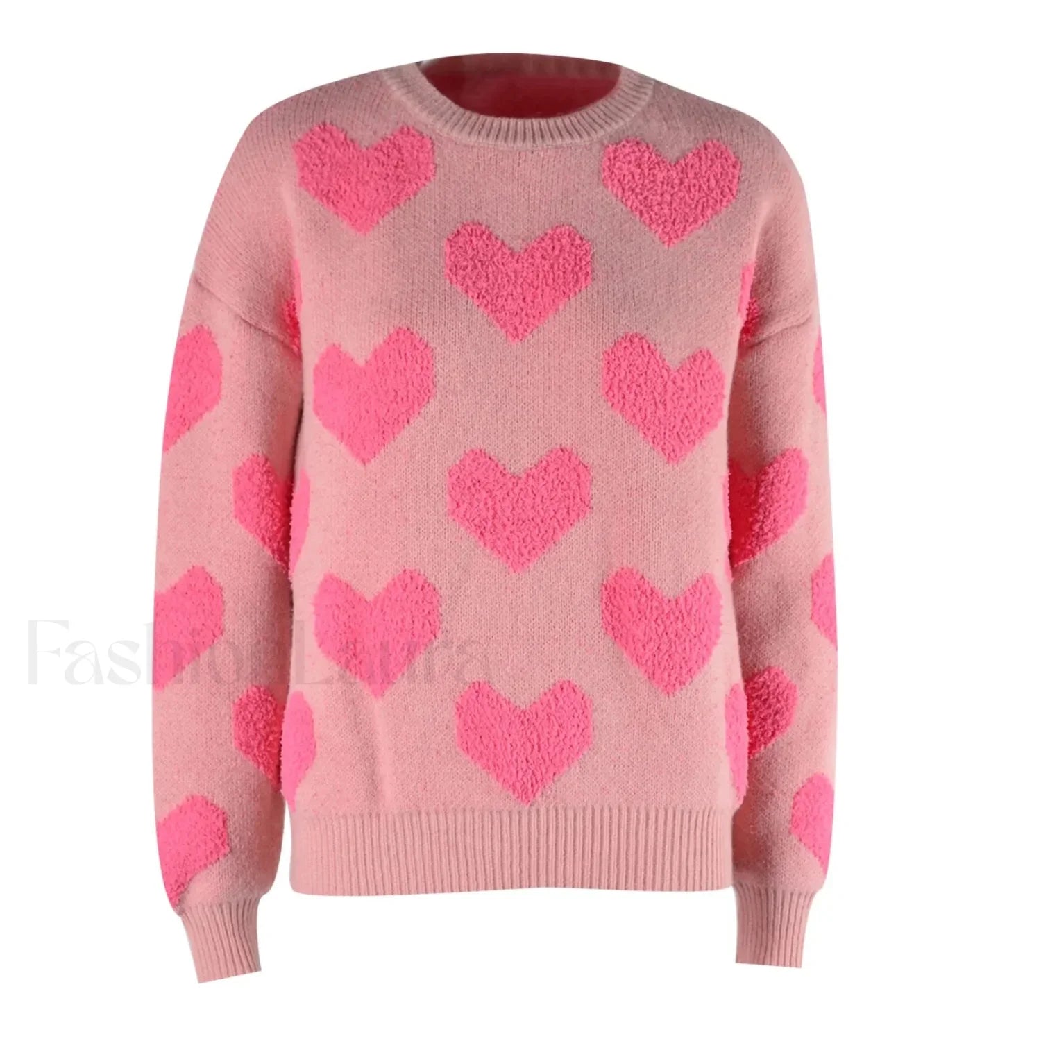 Cartoon Reindeer Print Christmas Sweater - Warm Long Sleeves