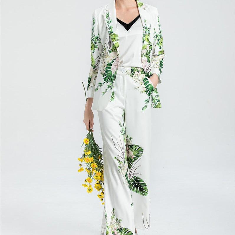 KittenAlarm - Cassandre Printed Pants Set