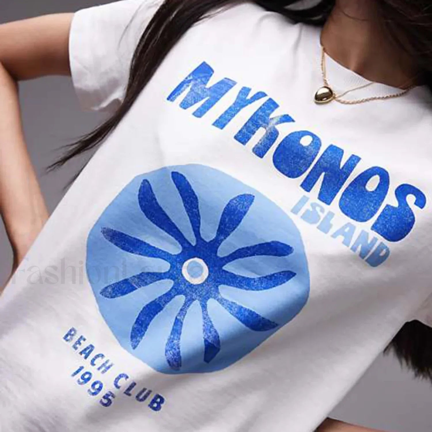 Casual Letter Print Round Neck T-Shirt