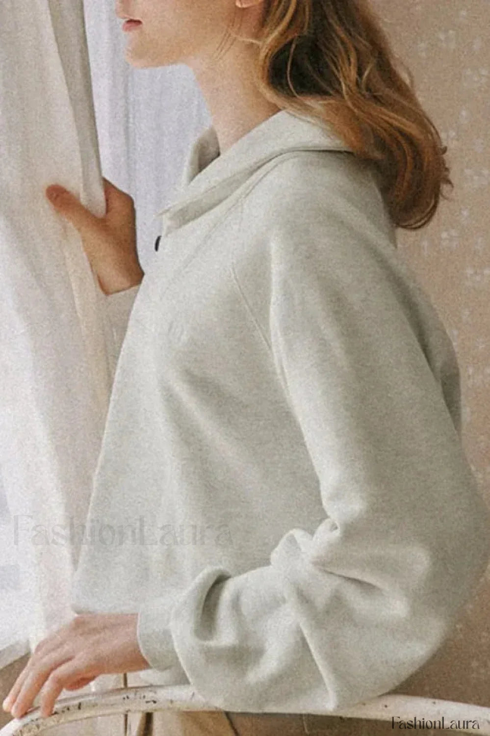 Casual Long Sleeve Cotton Pullover Hoodie