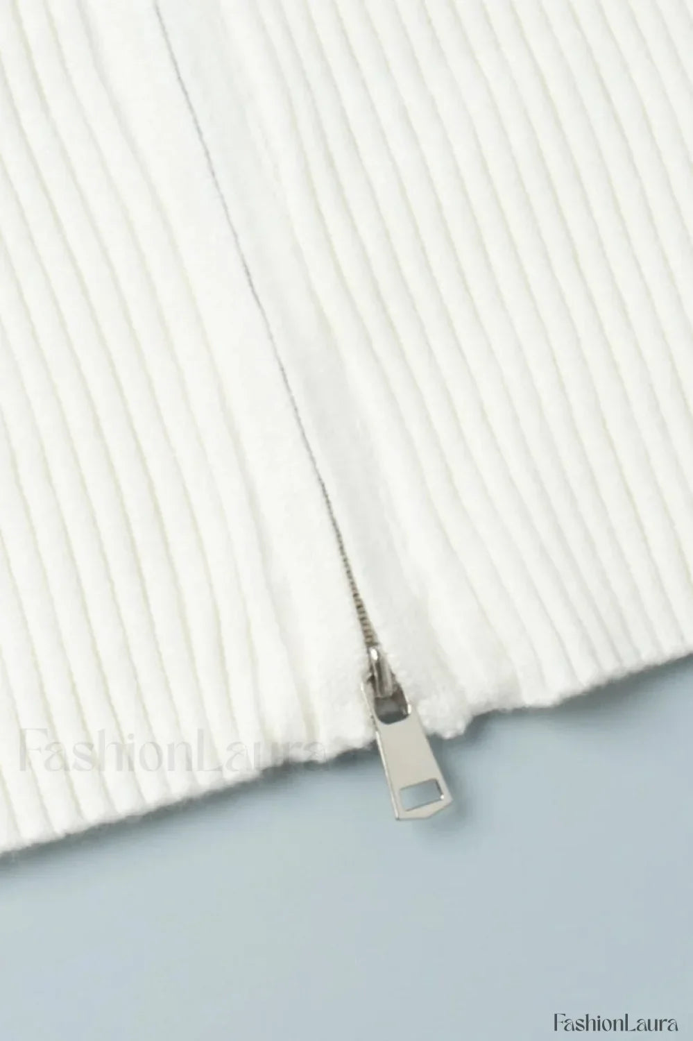 Casual Zip Front Knit Cardigan