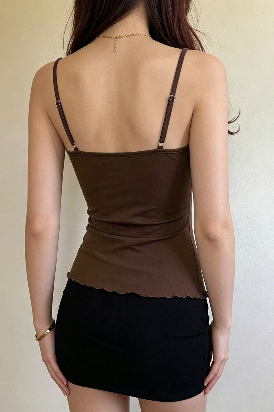 Printed Ruffled Cami Top
