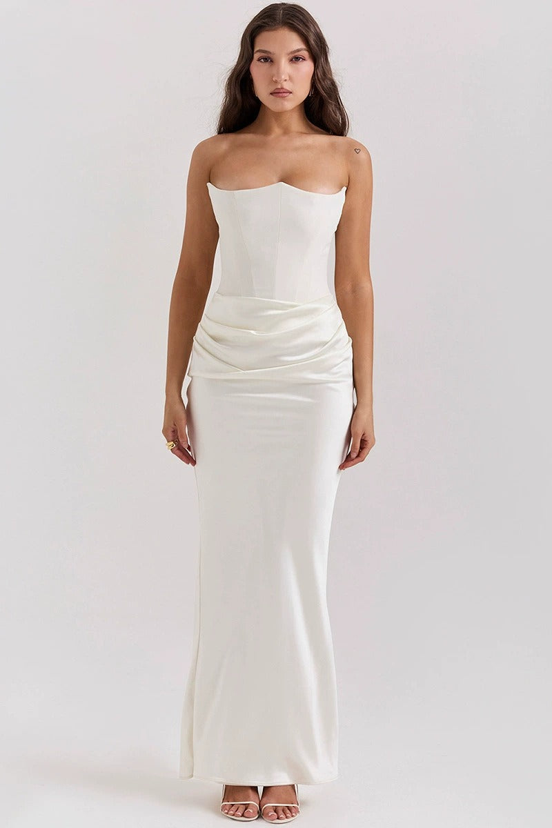 LowBack Strapless Party Dress