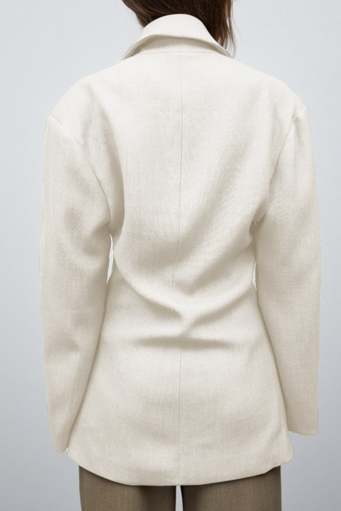 Elevated Relaxed Notch Lapel Blazer