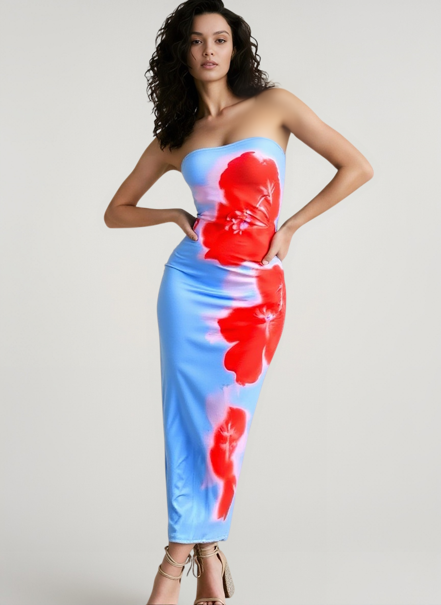 Bodycon Floral Dress