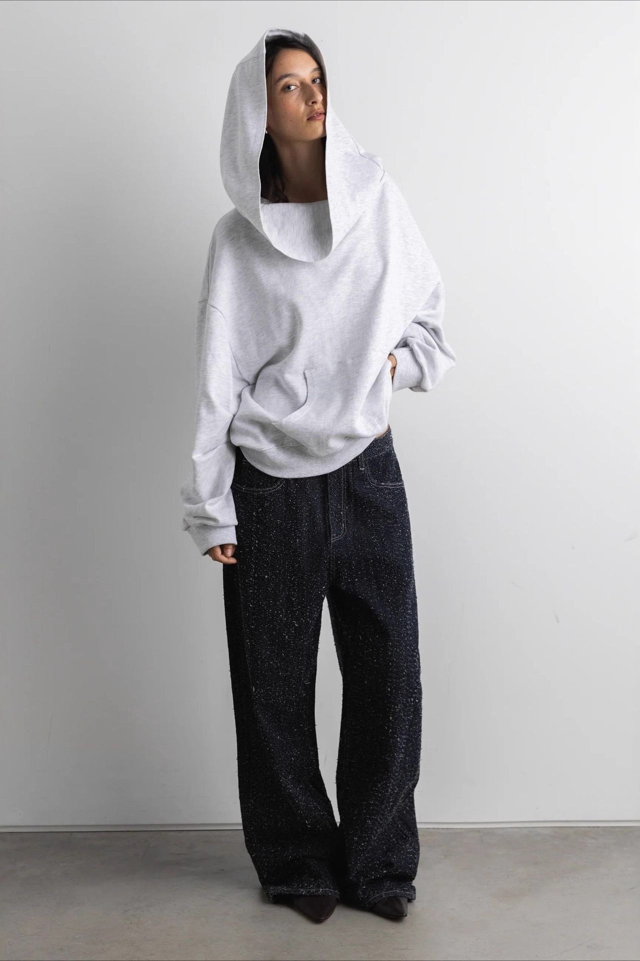 Off Shoulder Spring Print Hoodie