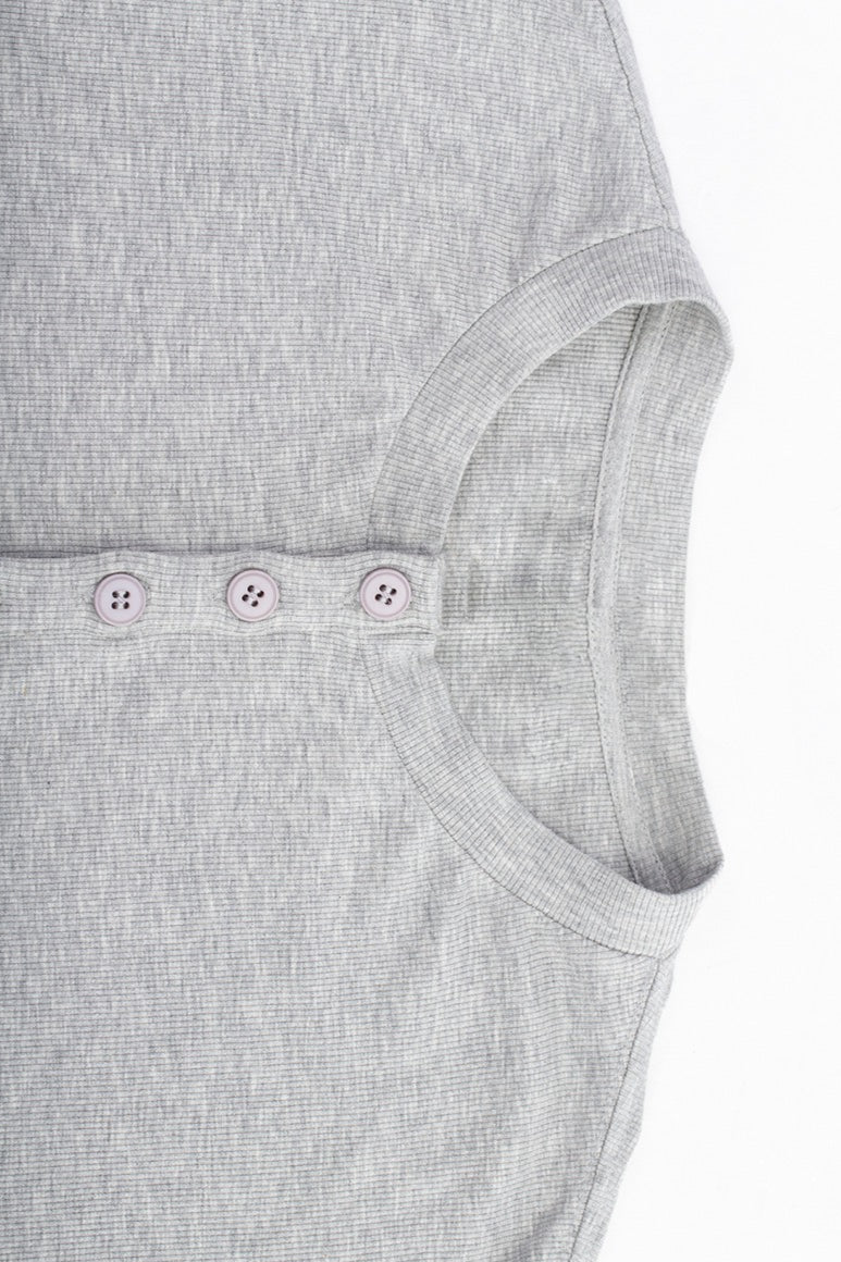 Henley Neck Soft Comfortable Long Sleeve Tee