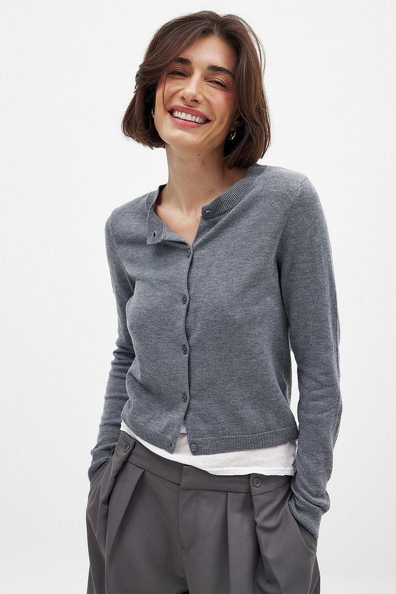 Essential Round Neck Cardigan