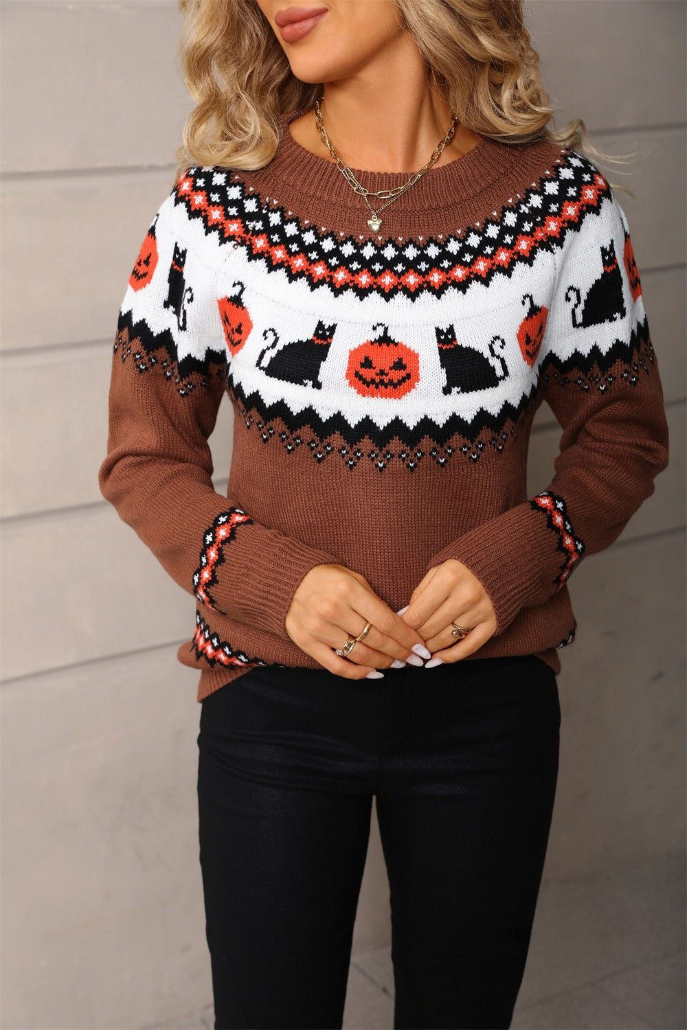 Halloween Knit Sweater