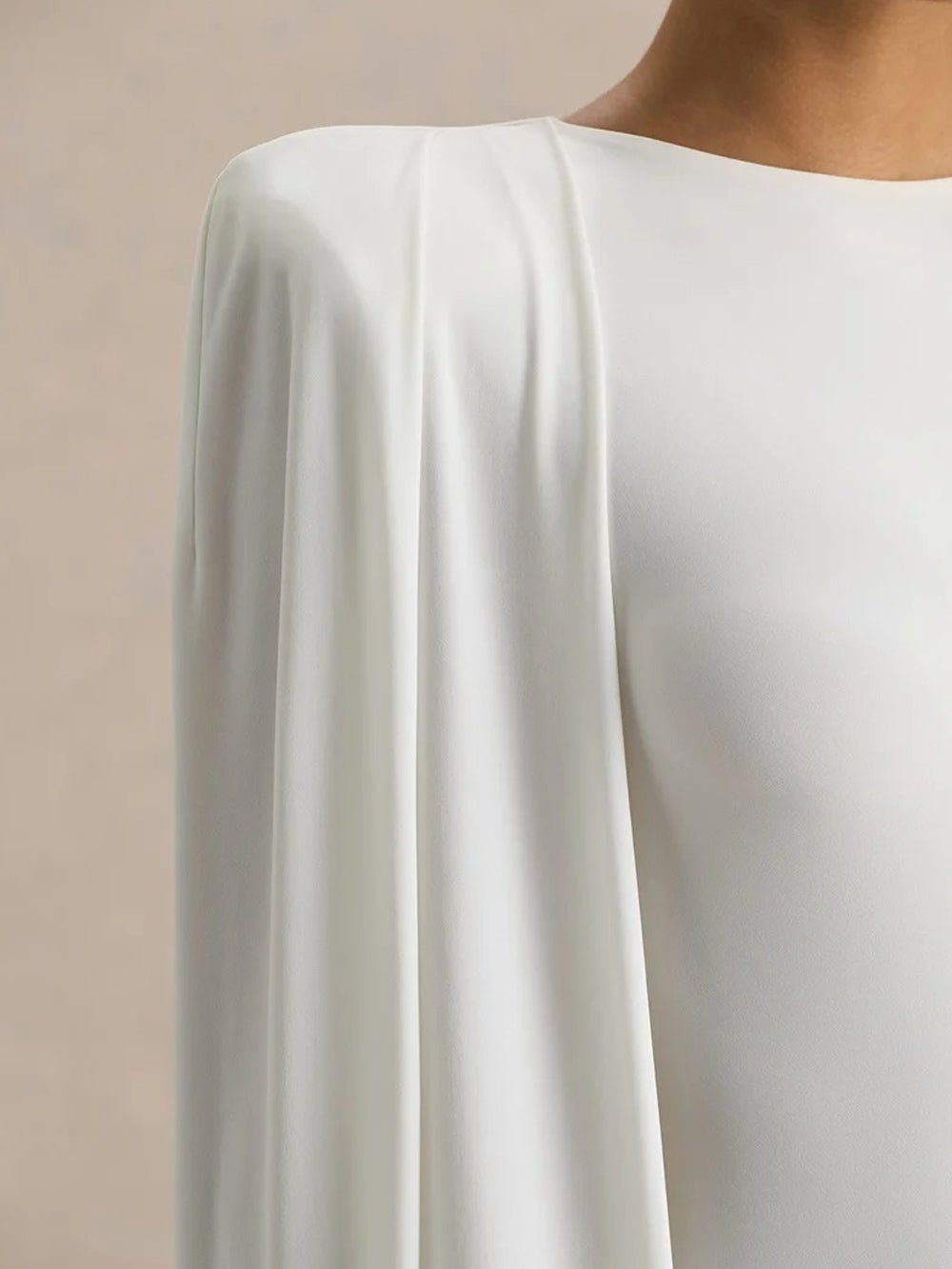 Cape Sleeve Bodycon Maxi Gown - View 3