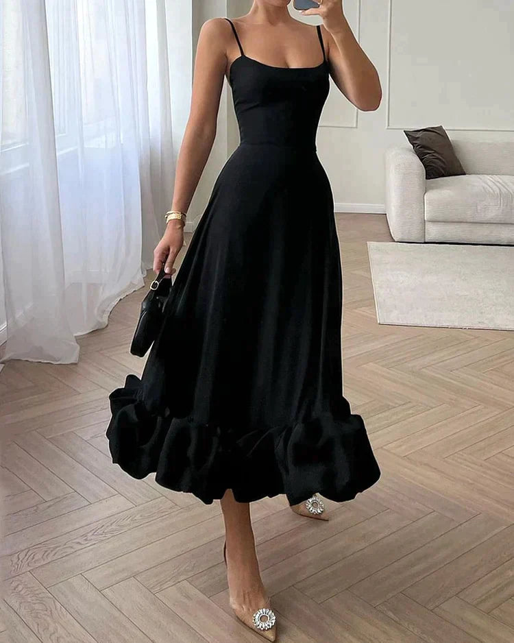 Eugenia Effortless Midi Party Dress Boutique Collection