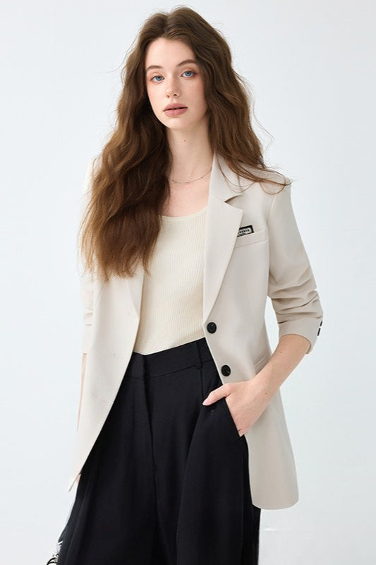 Unstructured Relaxed Office Chic Blazer