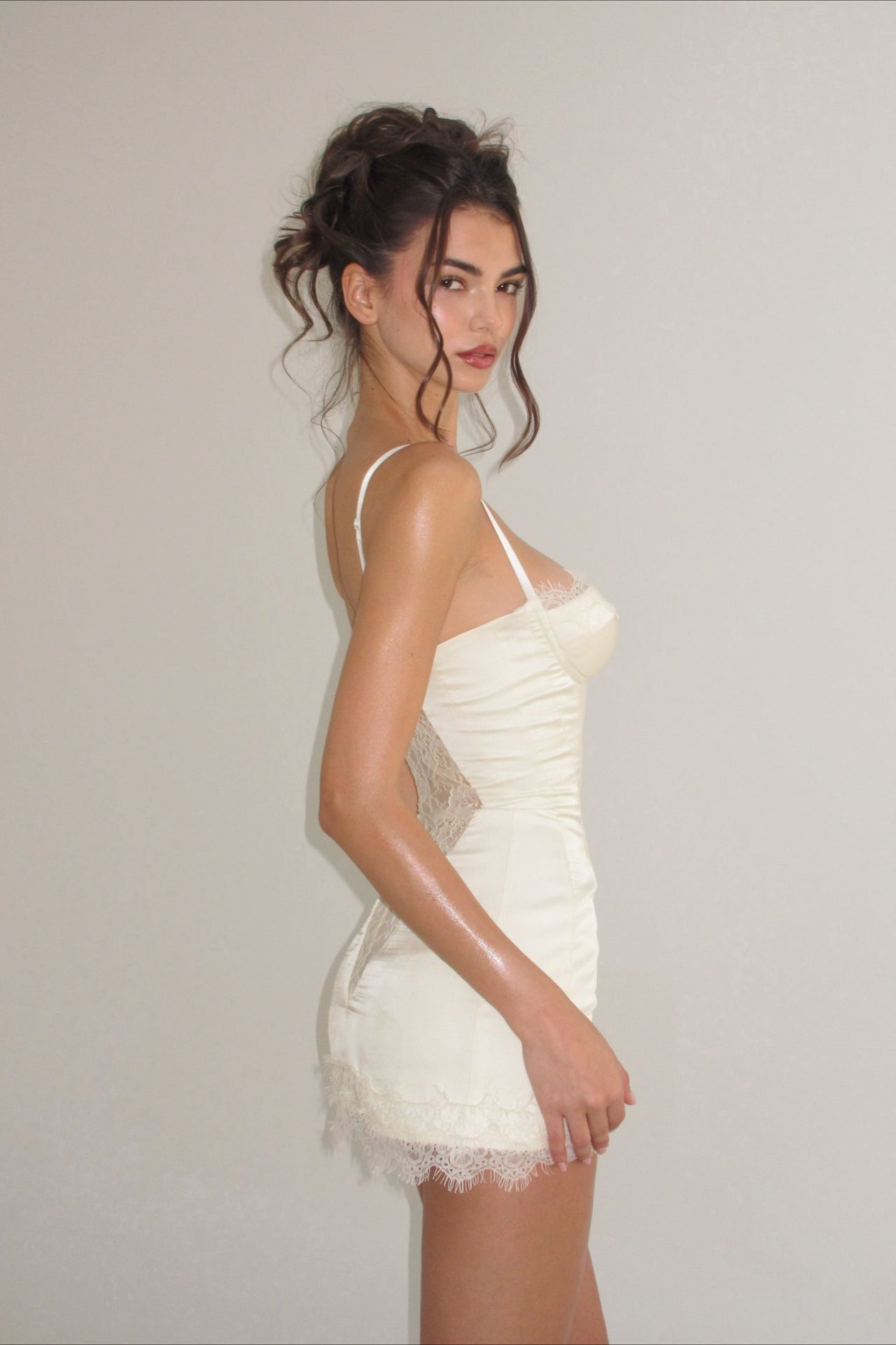 Lace Corset Mini Dress