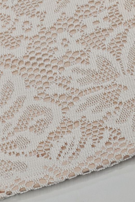 Charlotte Long Sleeve Bodycon Mini Dress - Cream