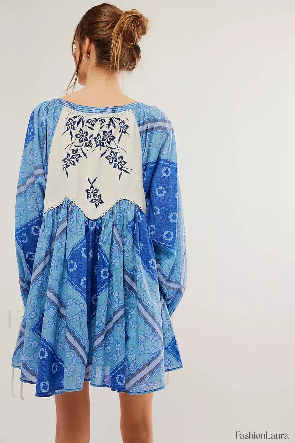 Chiffon Floral Tunic Boho Dress