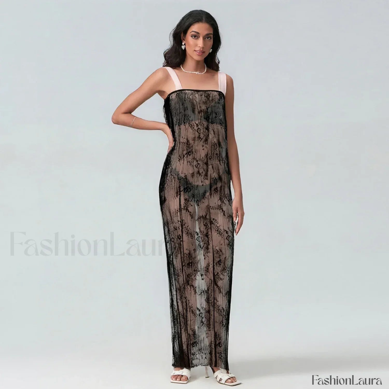 Chiffon Patchwork Kimono Cover Up