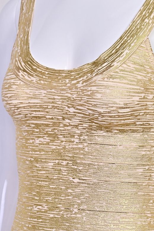 Cindy Bandage Mini Dress - Gold