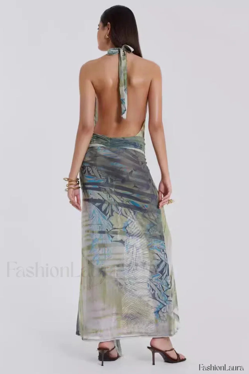 Cindy Plunge Stylish Maxi Dress