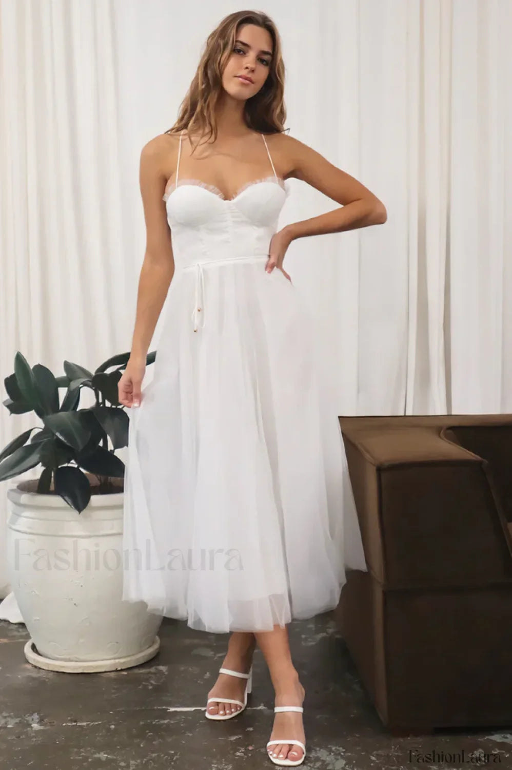 Cindy Tulle Stylish Midi Dress