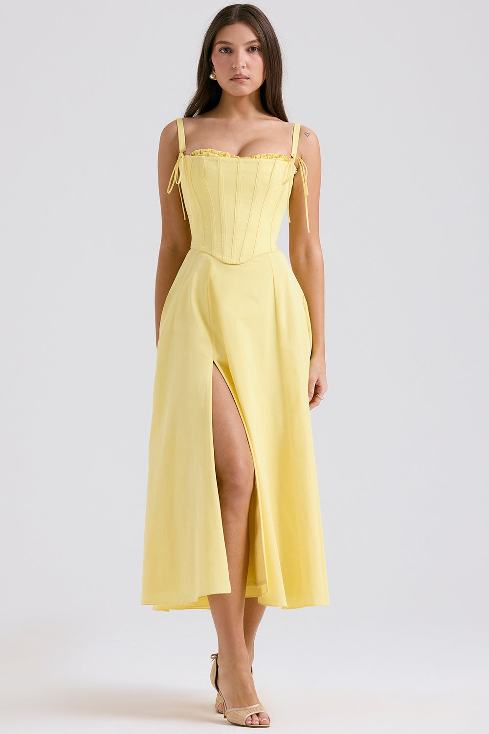 Timeless Allegra Midi Dress with Corset Everyday Luxe Edit