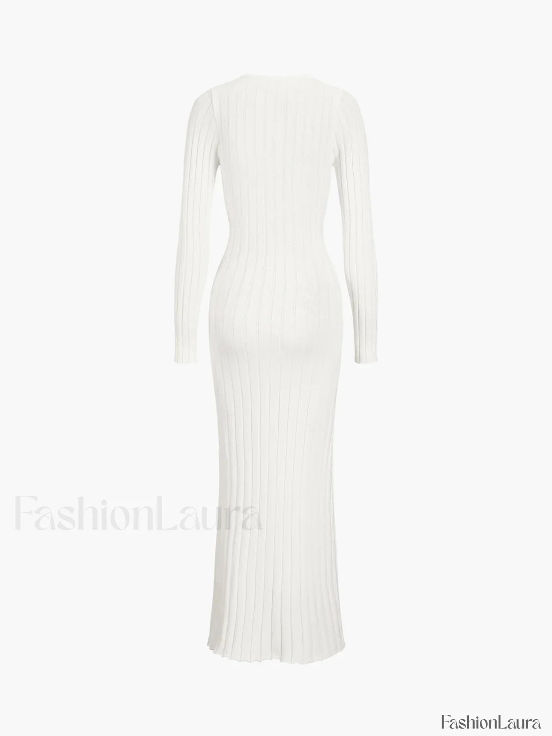 Coastal Allure Knotted Trendy Long Sweater Dress