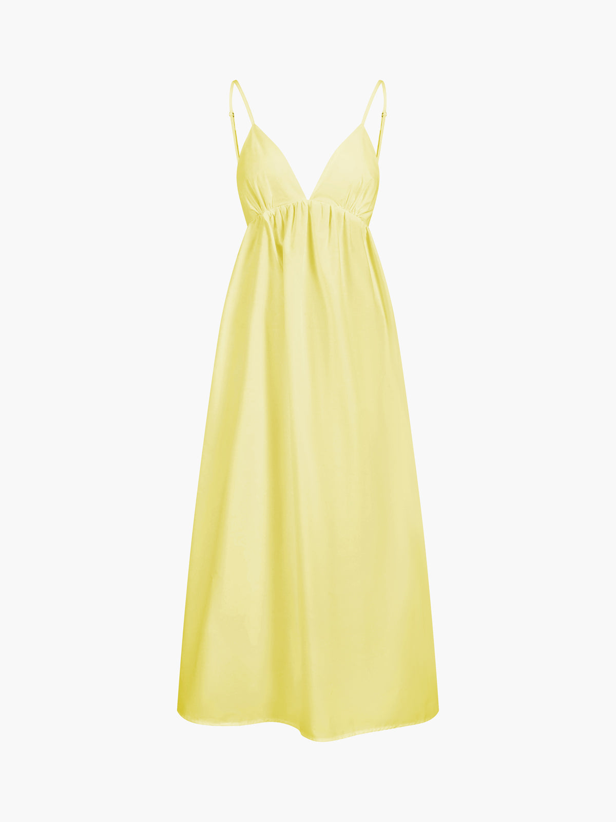 Backless Spaghetti Strap A-Line Maxi Dress 10