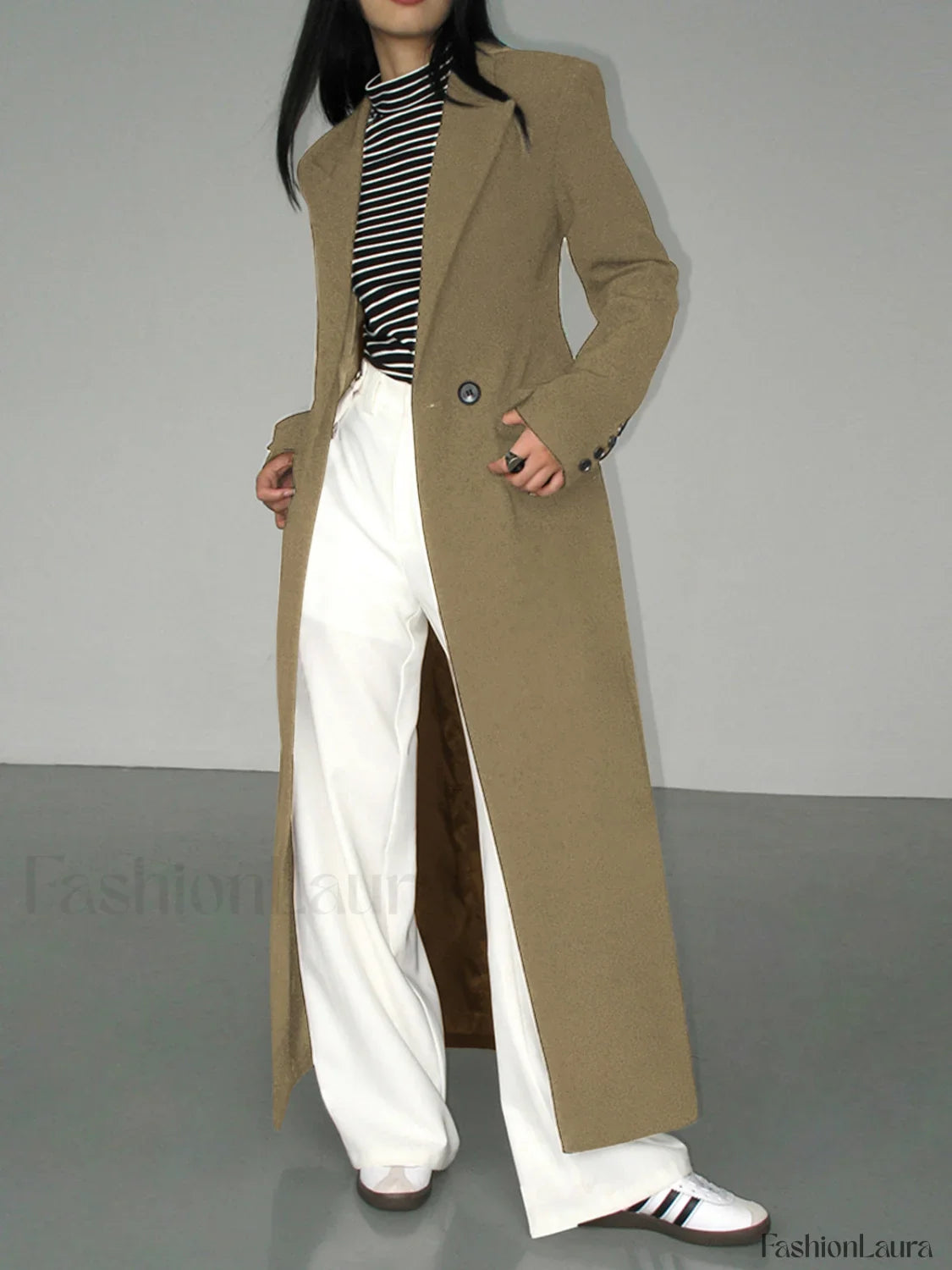 Collar Pocket Blazer Coat