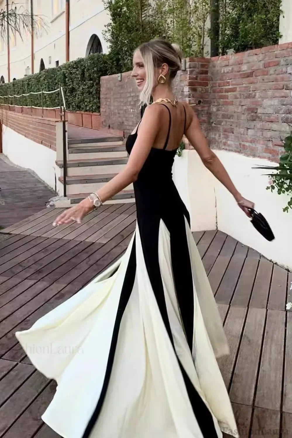 Colorblock Cami Maxi Dress