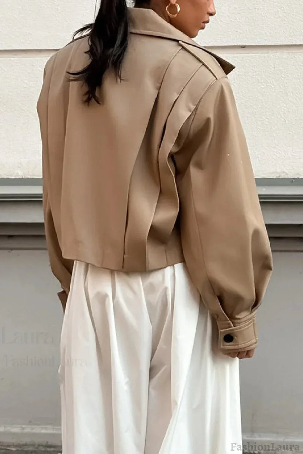 Comfort Fit Lapel Oversized Jacket